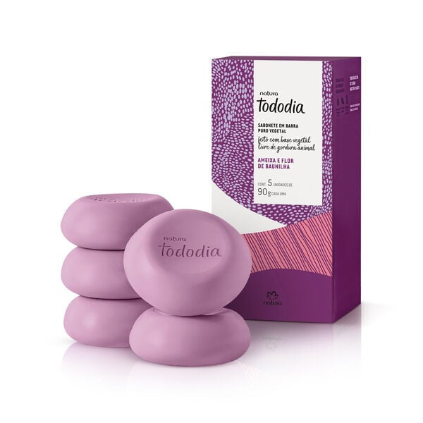 Natura Tododia Pure Vegetable Bar Soap Plum and Vanilla Blossom 450g